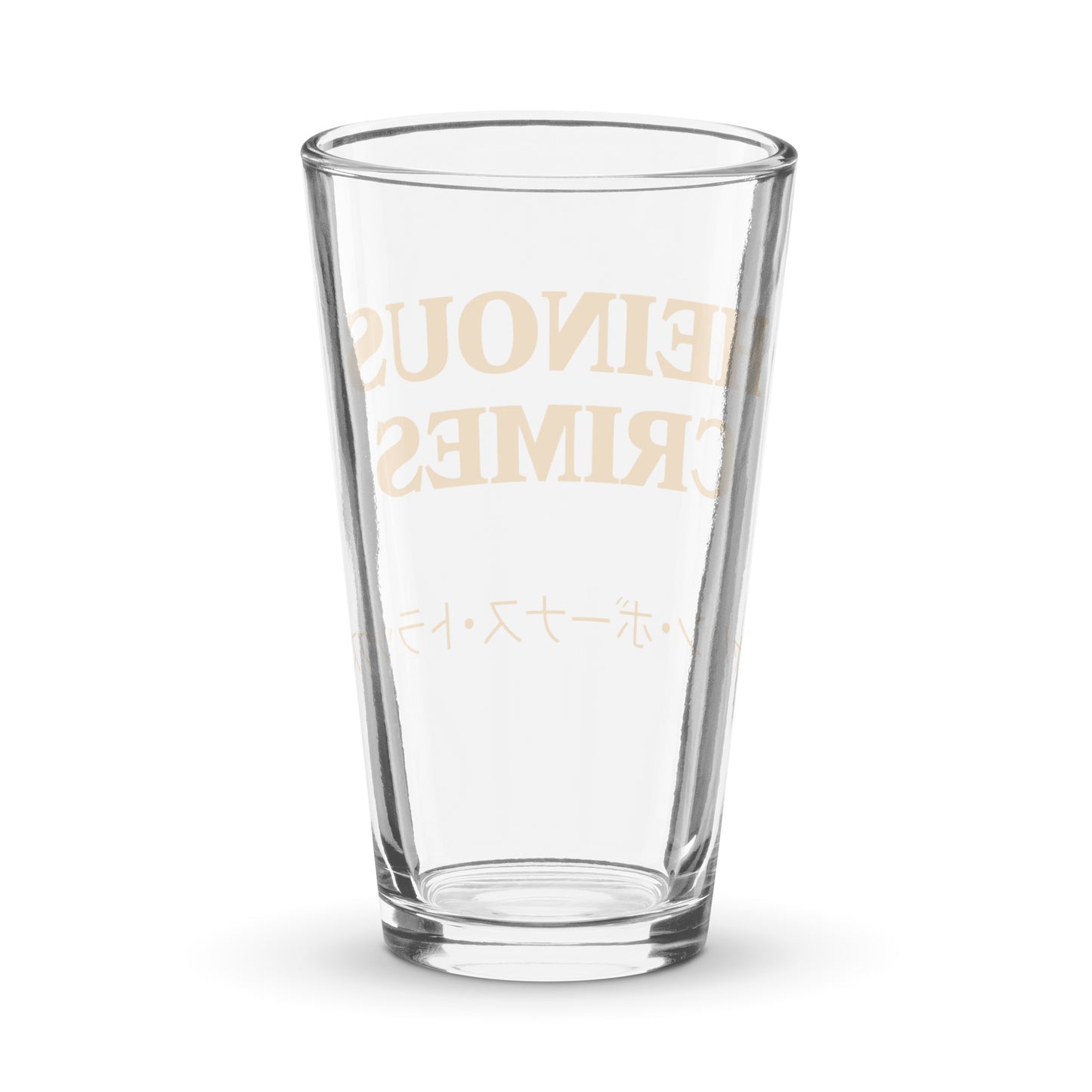 Heinous Crimes - Japan Bonus Tracks Pint Glass