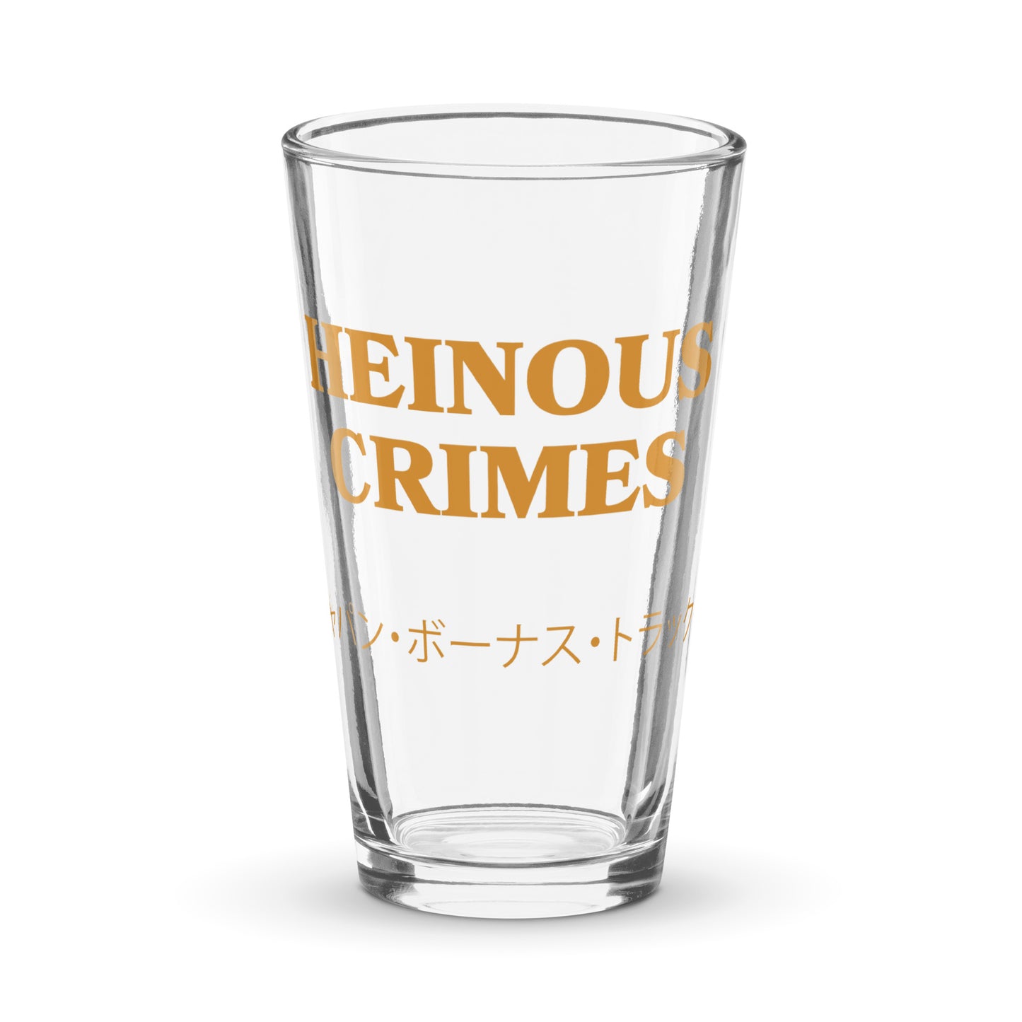 Heinous Crimes - Japan Bonus Tracks Pint Glass