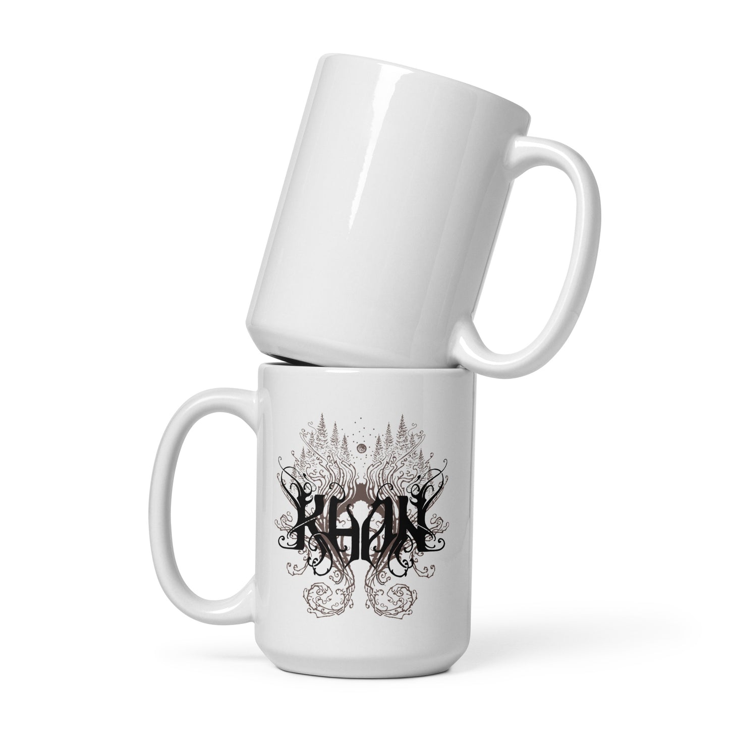 Khan - Logo White Glossy Mug