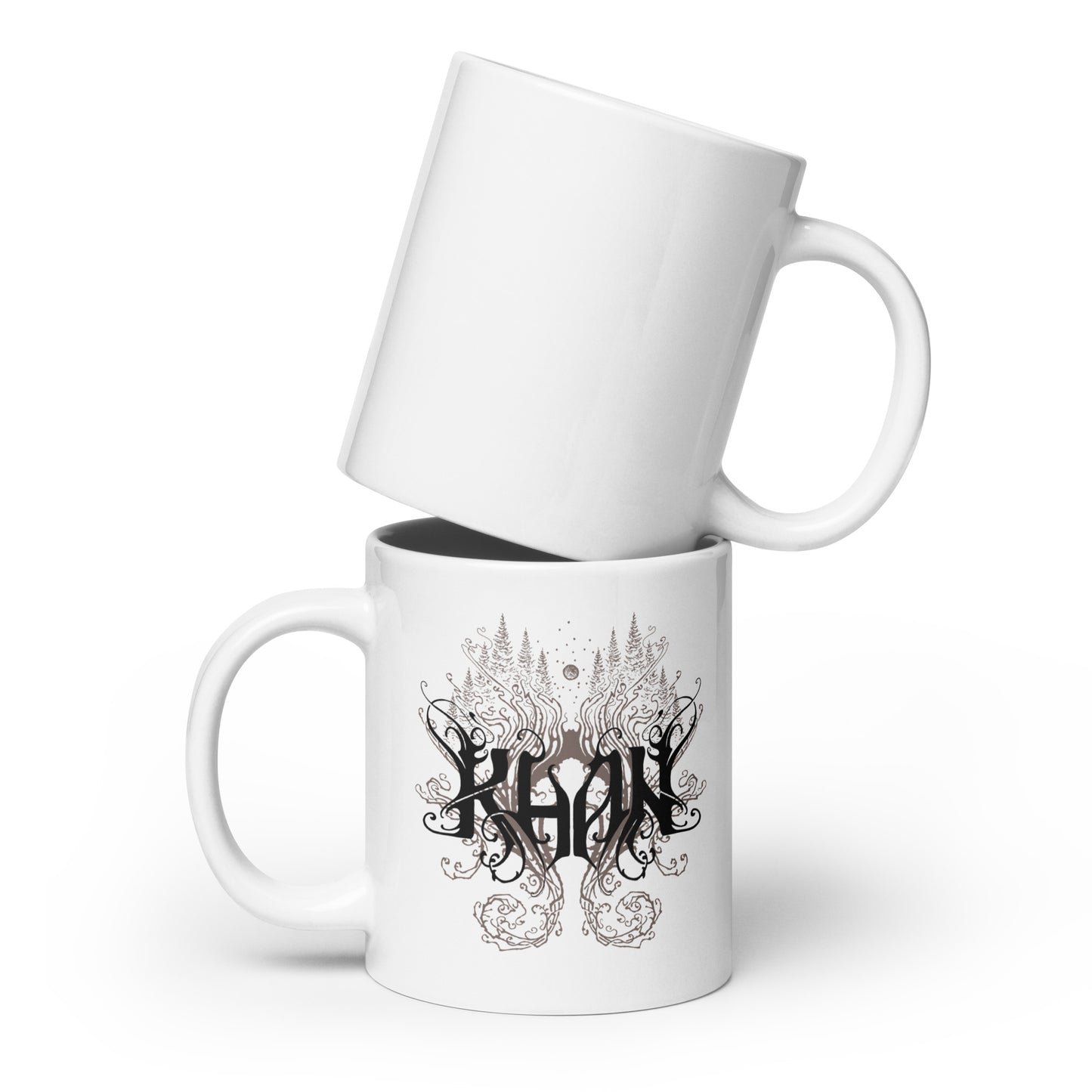 Khan - Logo White Glossy Mug